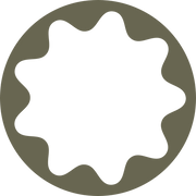 Wavy Circle Delrin Leather Stamp
