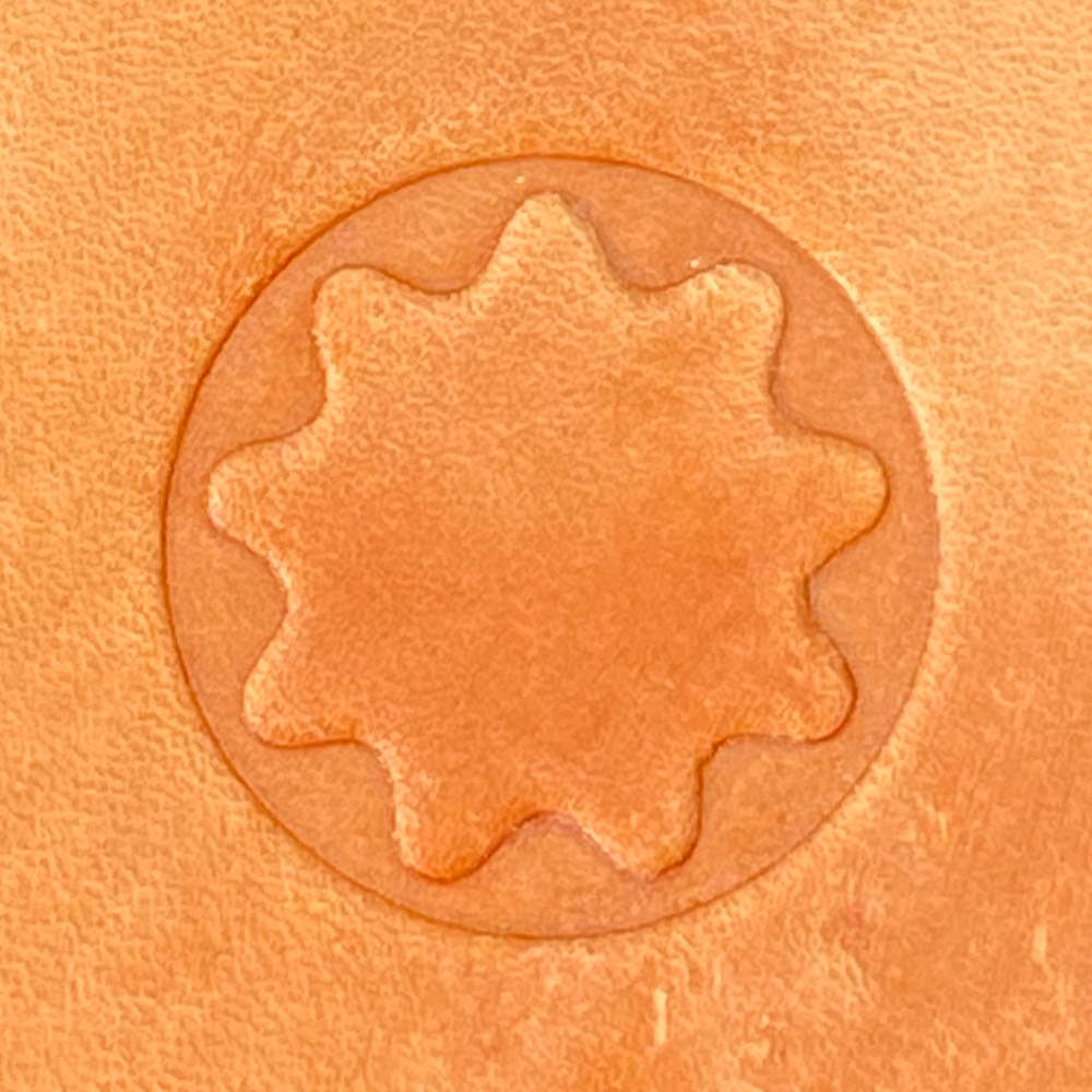 Wavy Circle Delrin Leather Stamp